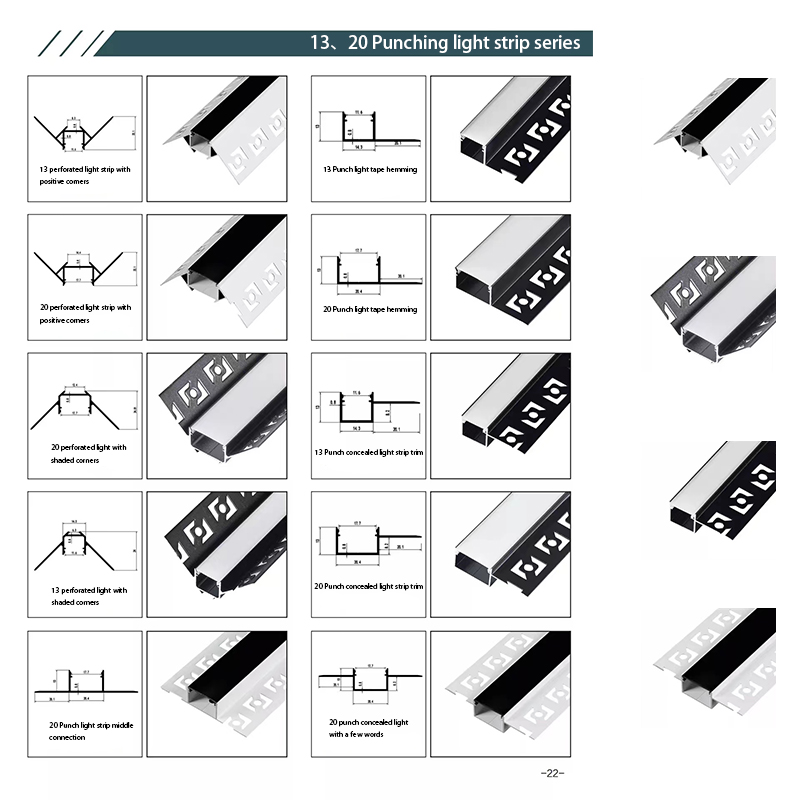 Aluminium decoratieve lijnen die de randen van tegels beschermen en decoreren